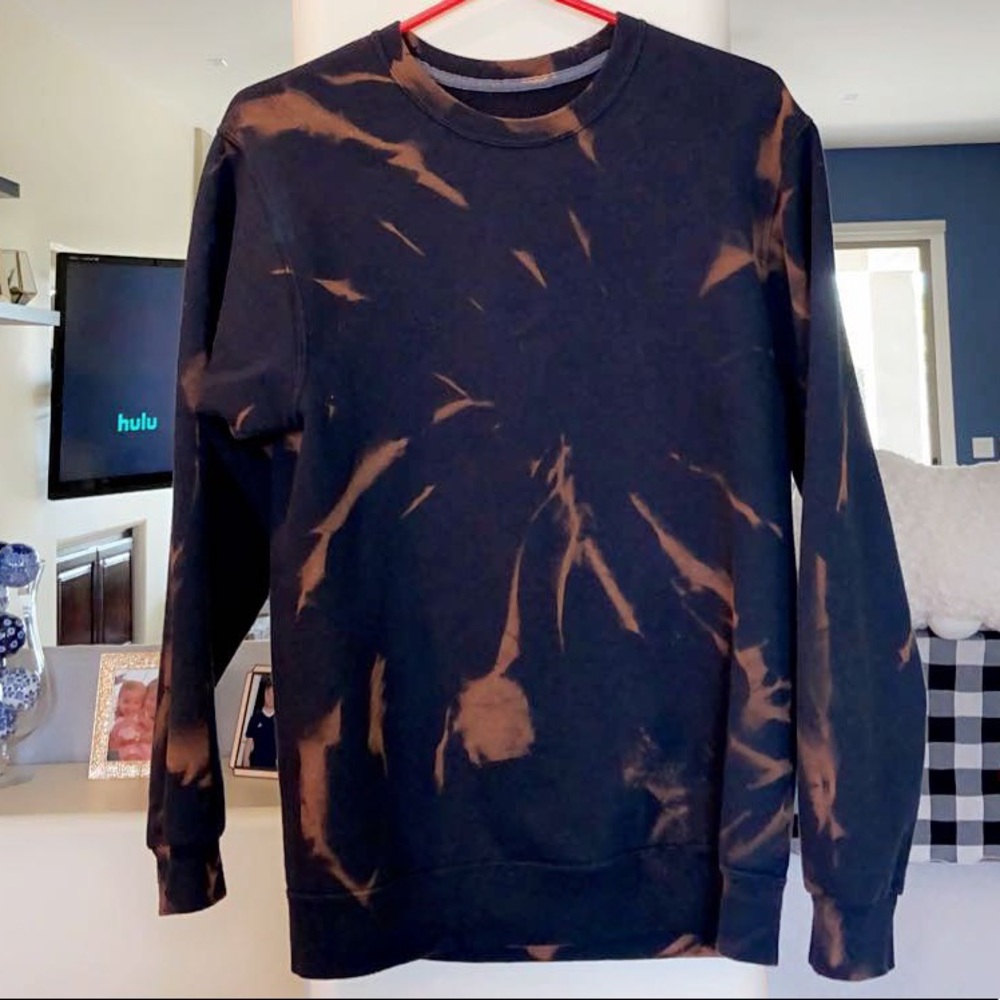 Hand Bleached Tie Dye Hoodie